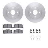 R1 Concepts 95-99 Toyota Tercel Front Brake Rotor Set w/Optimum OE Pads and Hardware by R1 Concepts RNC-WFUH1-76296