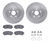 R1 Concepts 94-97 Toyota Celica Front Brake Rotor Set w/Optimum OE Pads and Hardware by R1 Concepts RNC-WFUH1-76368