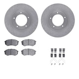 R1 Concepts 89-95 Toyota Pickup Front Brake Rotor Set w/Optimum OE Pads and Hardware by R1 Concepts RNC-WFUH1-76575