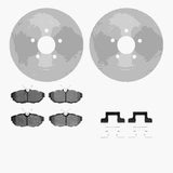 R1 Concepts 05-14 Ford Mustang Rear Brake Rotor Set w/Optimum OE Pads and Hardware by R1 Concepts RNC-WFUH1-99047