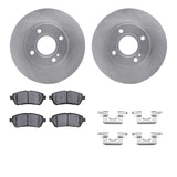 R1 Concepts 11-19 Ford Figo Front Brake Rotor Set w/Optimum OE Pads and Hardware by R1 Concepts RNC-WFUH1-99085