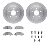 R1 Concepts 06-24 Chrysler Aspen Front Brake Rotor Set w/Off-Road/Tow Brake Pads and Hardware by R1 Concepts RNC-WFVH1-40028