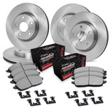 R1 Concepts 11-22 Dodge Durango Front & Rear Brake Rotor Set w/Off-Road/Tow Brake Pads and Hardware by R1 Concepts RNC-WFVH2-42009