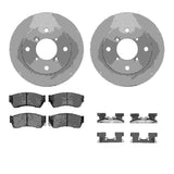 R1 Concepts 89-01 Chevrolet Metro Front Brake Rotor Set w/Ceramic Pads and Hardware by R1 Concepts RNC-WFWH1-50003