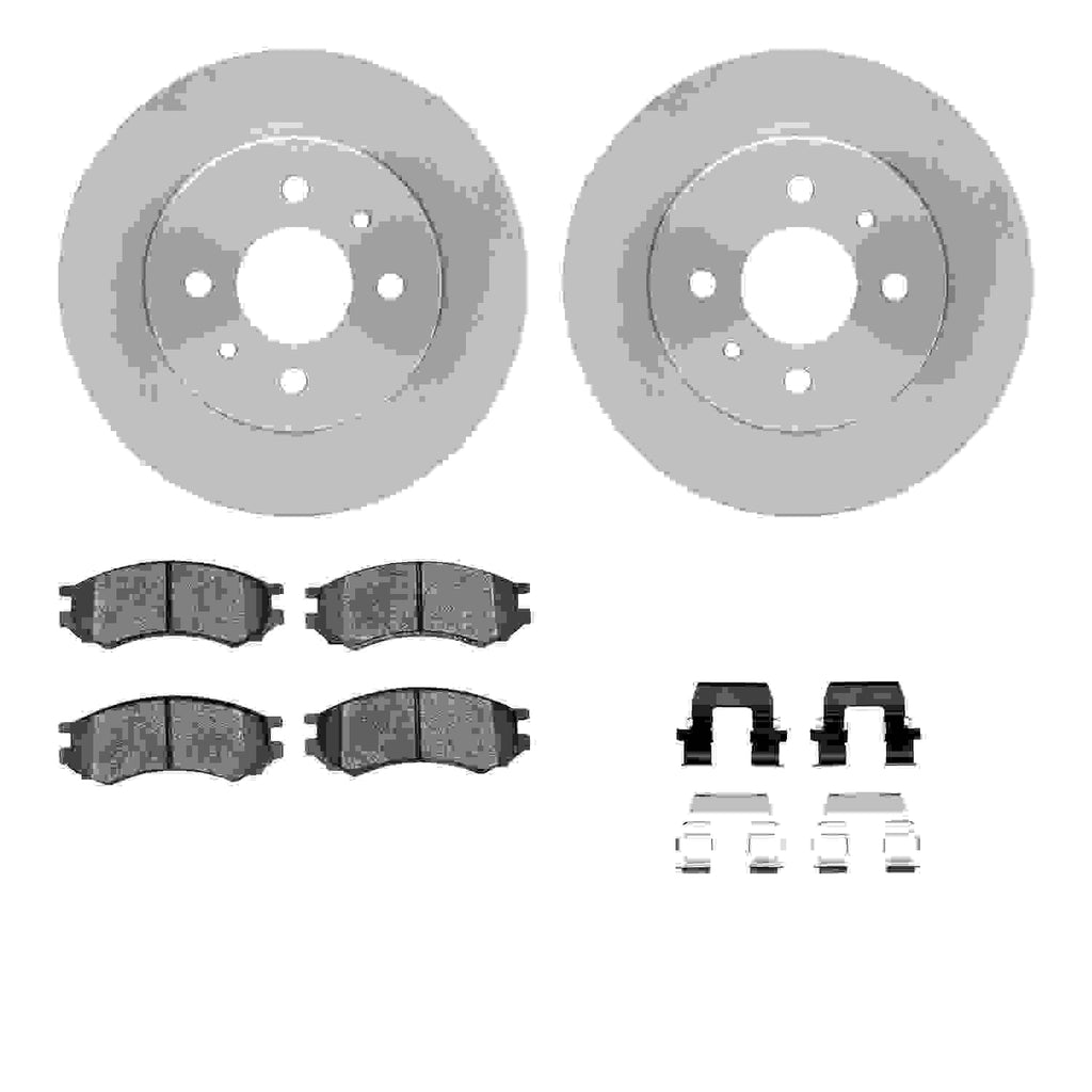 R1 Concepts 91-02 Saturn SL1 Front Brake Rotor Set w/Ceramic Pads and ...