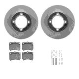 R1 Concepts 88-93 Ford Festiva Front Brake Rotor Set w/Ceramic Pads and Hardware by R1 Concepts RNC-WFWH1-54063