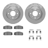 R1 Concepts 85-89 Honda Accord Front Brake Rotor Set w/Ceramic Pads and Hardware