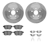 R1 Concepts 09-24 Lexus CT200h Rear Brake Rotor Set w/Ceramic Pads and Hardware by R1 Concepts RNC-WFWH1-76171