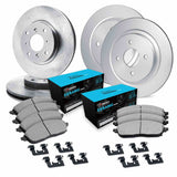 R1 Concepts 90-93 Acura Integra Front & Rear Brake Rotor Set w/Ceramic Pads and Hardware