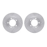 R1 Concepts 97-04 Porsche Boxster Front Drilled & Slotted Silver Brake Rotor Set by R1 Concepts RNC-WGPN1-02015