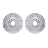 R1 Concepts 11-17 Genesis G80 Front Drilled & Slotted Silver Brake Rotor Set by R1 Concepts RNC-WGPN1-03003