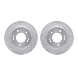 R1 Concepts 11-25 Hyundai Veloster Rear Drilled & Slotted Silver Brake Rotor Set by R1 Concepts RNC-WGPN1-03044