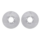 R1 Concepts 71-97 Jaguar XJRS Front Drilled & Slotted Silver Brake Rotor Set by R1 Concepts RNC-WGPN1-20011