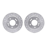 R1 Concepts 17-25 Hyundai Ioniq Rear Drilled & Slotted Silver Brake Rotor Set by R1 Concepts RNC-WGPN1-21028