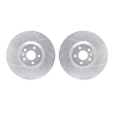 R1 Concepts 16-25 Polestar Polestar 2 Front Drilled & Slotted Silver Brake Rotor Set by R1 Concepts RNC-WGPN1-27025