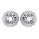 R1 Concepts 03-14 Volvo XC90 Rear Drilled & Slotted Silver Brake Rotor Set by R1 Concepts RNC-WGPN1-27053