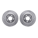 R1 Concepts 00-06 BMW X5 Front Drilled & Slotted Silver Brake Rotor Set by R1 Concepts RNC-WGPN1-31058