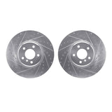 R1 Concepts 08-19 BMW X5 Front Drilled & Slotted Silver Brake Rotor Set by R1 Concepts RNC-WGPN1-31063