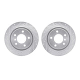 R1 Concepts 99-06 BMW 323i Rear Drilled & Slotted Silver Brake Rotor Set by R1 Concepts RNC-WGPN1-31080