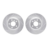 R1 Concepts 12-20 BMW 335i GT xDrive Rear Drilled & Slotted Silver Brake Rotor Set by R1 Concepts RNC-WGPN1-31087