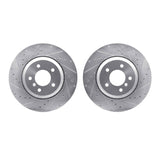 R1 Concepts 04-10 BMW 650i Rear Drilled & Slotted Silver Brake Rotor Set by R1 Concepts RNC-WGPN1-31097