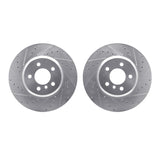 R1 Concepts 10-19 BMW Alpina B6 xDrive Gran Coupe Rear Drilled & Slotted Silver Brake Rotor Set by R1 Concepts RNC-WGPN1-31098