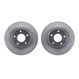 R1 Concepts 07-24 Chrysler 200 Front Drilled & Slotted Silver Brake Rotor Set by R1 Concepts RNC-WGPN1-39000