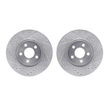 R1 Concepts 03-09 Chrysler PT Cruiser Front Drilled & Slotted Silver Brake Rotor Set by R1 Concepts RNC-WGPN1-39016