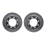 R1 Concepts 77-93 Chevrolet V3500 Front Drilled & Slotted Silver Brake Rotor Set by R1 Concepts RNC-WGPN1-40001