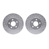 R1 Concepts 84-95 Chrysler Imperial Front Drilled & Slotted Silver Brake Rotor Set by R1 Concepts RNC-WGPN1-40010