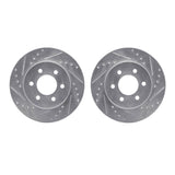 R1 Concepts 91-96 Dodge Dakota Front Drilled & Slotted Silver Brake Rotor Set by R1 Concepts RNC-WGPN1-40046