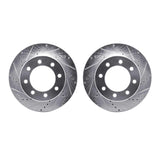 R1 Concepts 09-24 Dodge Ram 4000 Front Drilled & Slotted Silver Brake Rotor Set by R1 Concepts RNC-WGPN1-40066