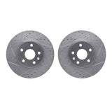R1 Concepts 10-25 Buick LaCrosse Front Drilled & Slotted Silver Brake Rotor Set by R1 Concepts RNC-WGPN1-45000