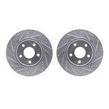 R1 Concepts 97-05 Buick Riviera Front Drilled & Slotted Silver Brake Rotor Set by R1 Concepts RNC-WGPN1-45008
