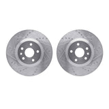 R1 Concepts 13-19 Buick Regal Front Drilled & Slotted Silver Brake Rotor Set by R1 Concepts RNC-WGPN1-45012