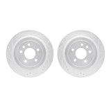 R1 Concepts 13-19 Cadillac ATS Rear Drilled & Slotted Silver Brake Rotor Set by R1 Concepts RNC-WGPN1-46032
