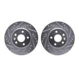 R1 Concepts 11-23 Chevrolet Cruze Front Drilled & Slotted Silver Brake Rotor Set by R1 Concepts RNC-WGPN1-47020