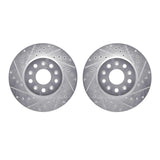 R1 Concepts 16-25 Cadillac CT5 Front Drilled & Slotted Silver Brake Rotor Set by R1 Concepts RNC-WGPN1-47023