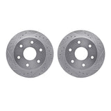 R1 Concepts 88-00 Cadillac Escalade Front Drilled & Slotted Silver Brake Rotor Set by R1 Concepts RNC-WGPN1-48007
