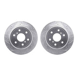 R1 Concepts 07-20 Cadillac Escalade EXT Rear Drilled & Slotted Silver Brake Rotor Set by R1 Concepts RNC-WGPN1-48056