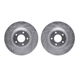 R1 Concepts 07-15 Ford Edge Front Drilled & Slotted Silver Brake Rotor Set by R1 Concepts RNC-WGPN1-54051