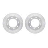 R1 Concepts 99-05 Ford F-350 Super Duty Front Drilled & Slotted Silver Brake Rotor Set by R1 Concepts RNC-WGPN1-54063