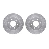 R1 Concepts 02-06 Ford ExpeditIon Front Drilled & Slotted Silver Brake Rotor Set by R1 Concepts RNC-WGPN1-54069