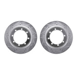 R1 Concepts 04-08 Ford F-150 Heritage Front Drilled & Slotted Silver Brake Rotor Set by R1 Concepts RNC-WGPN1-54096
