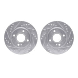 R1 Concepts 11-19 Ford Fiesta Front Drilled & Slotted Silver Brake Rotor Set by R1 Concepts RNC-WGPN1-54132