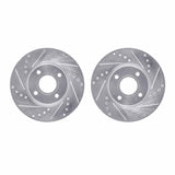 R1 Concepts 14-23 Ford Fiesta Front Drilled & Slotted Silver Brake Rotor Set by R1 Concepts RNC-WGPN1-54133