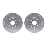 R1 Concepts 90-03 Ford Escort Rear Drilled & Slotted Silver Brake Rotor Set by R1 Concepts RNC-WGPN1-54202