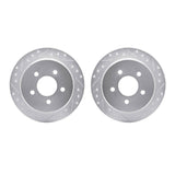 R1 Concepts 95-02 Ford Explorer Rear Drilled & Slotted Silver Brake Rotor Set by R1 Concepts RNC-WGPN1-54208