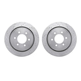 R1 Concepts 12-20 Ford F-150 Rear Drilled & Slotted Silver Brake Rotor Set by R1 Concepts RNC-WGPN1-54217