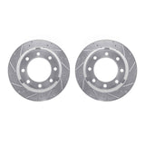 R1 Concepts 11-22 Ford F-350 Super Duty Rear Drilled & Slotted Silver Brake Rotor Set by R1 Concepts RNC-WGPN1-54221
